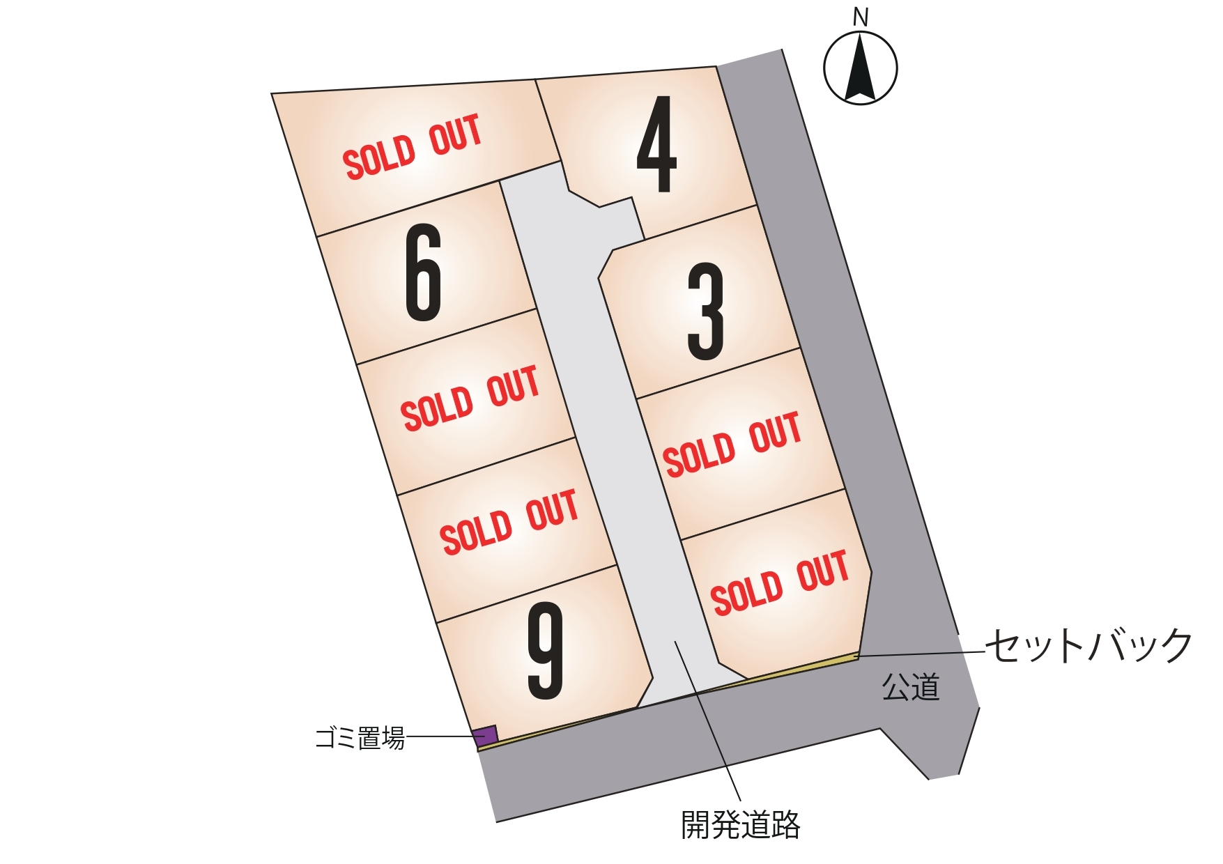 菊陽町 辛川 全9区画【⑥号地】