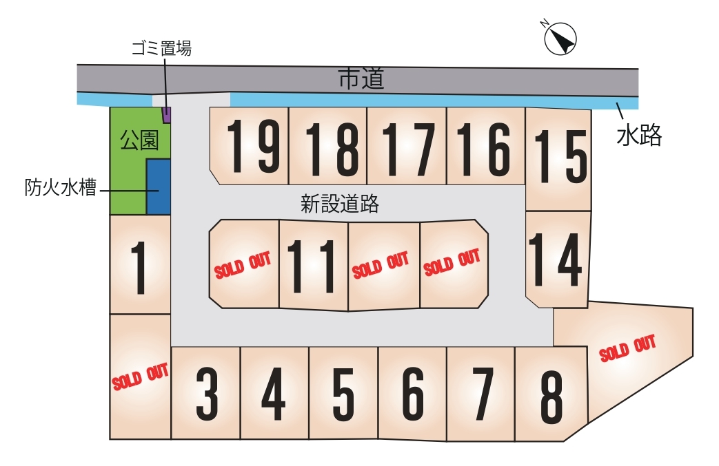 宇土市 岩古曽町 全19区画【⑮号地】