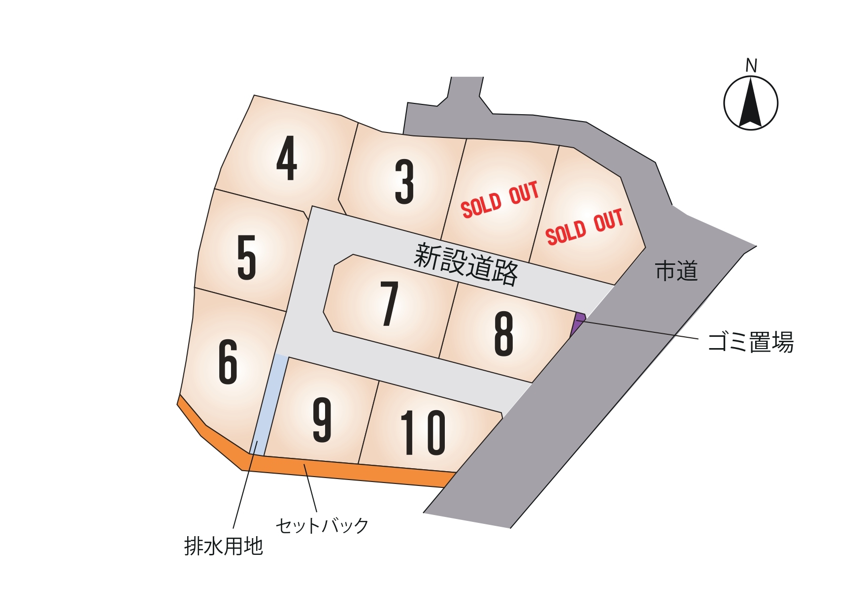 北区 梶尾町 全10区画【③号地】
