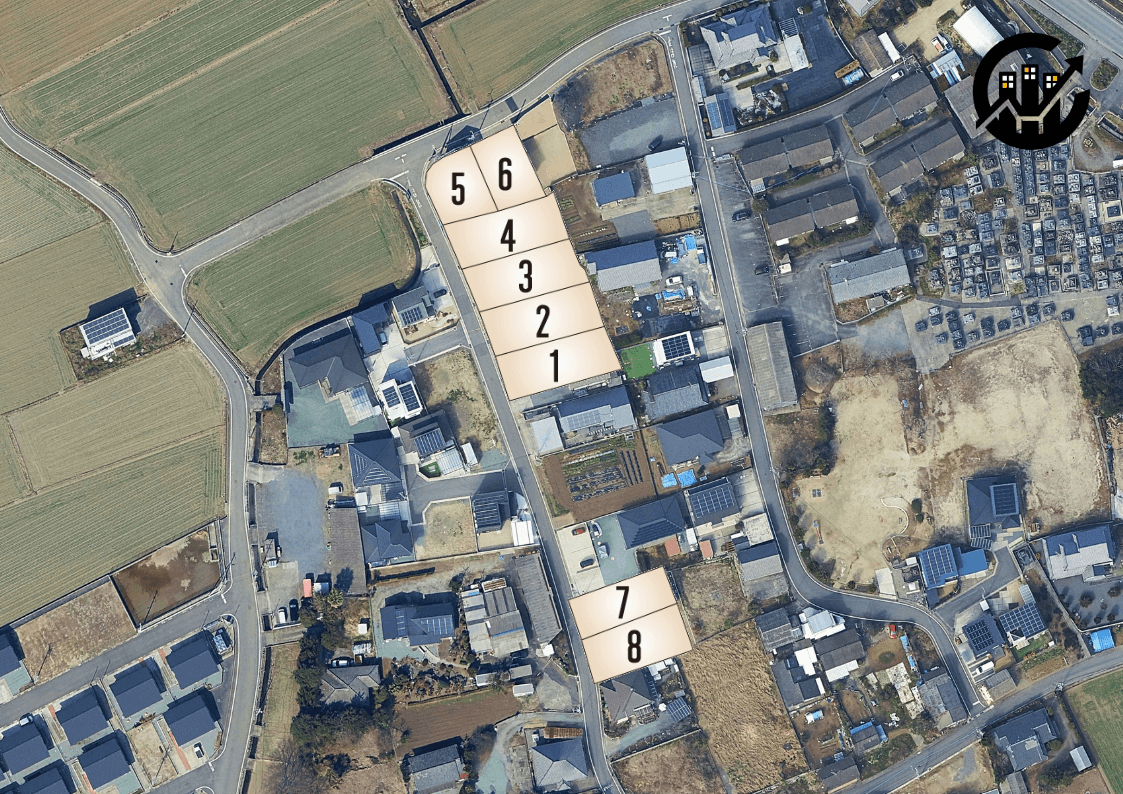 嘉島町 上六嘉 全8区画【⑧号地】