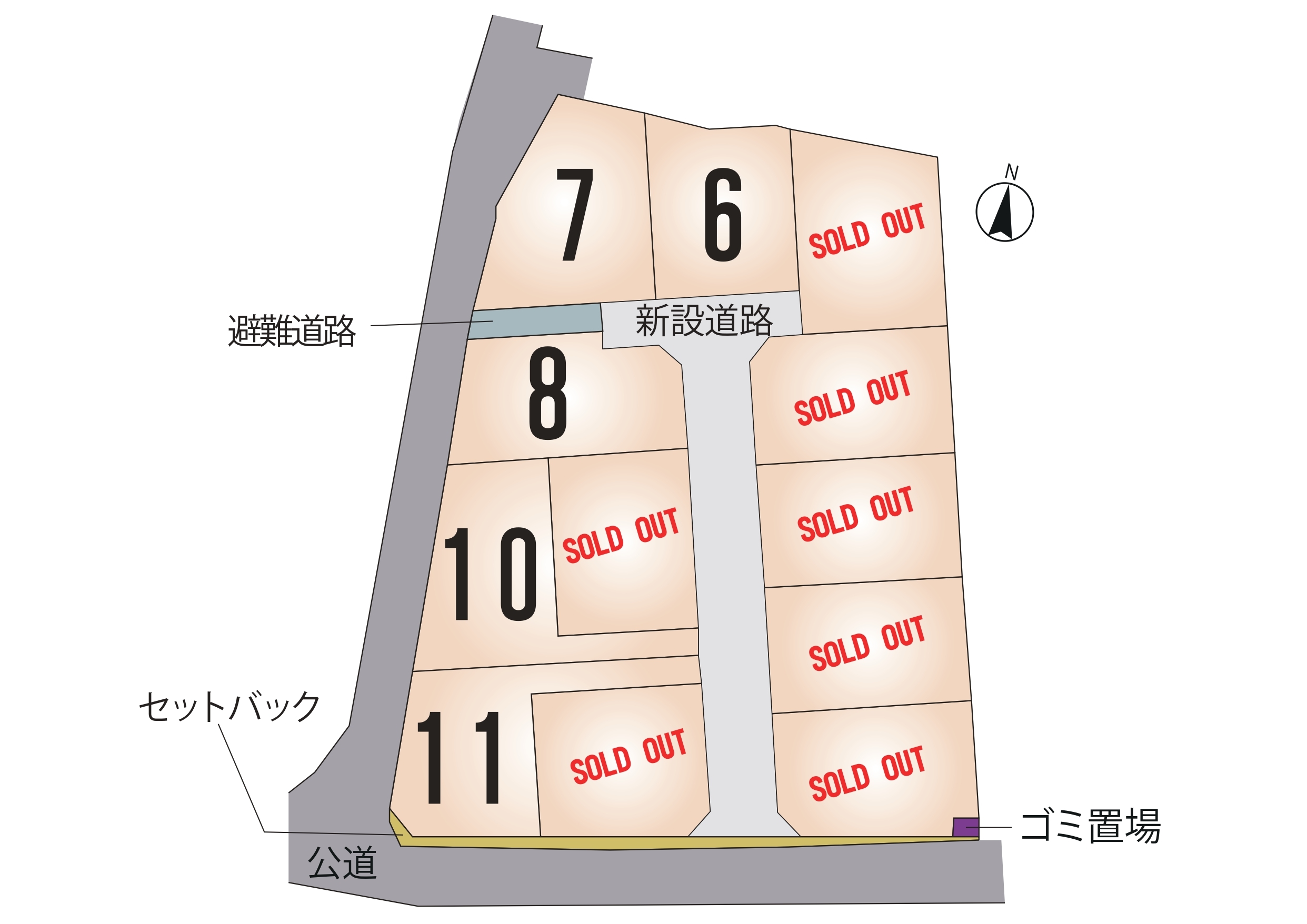 菊陽町 辛川 全12区画【⑥号地】