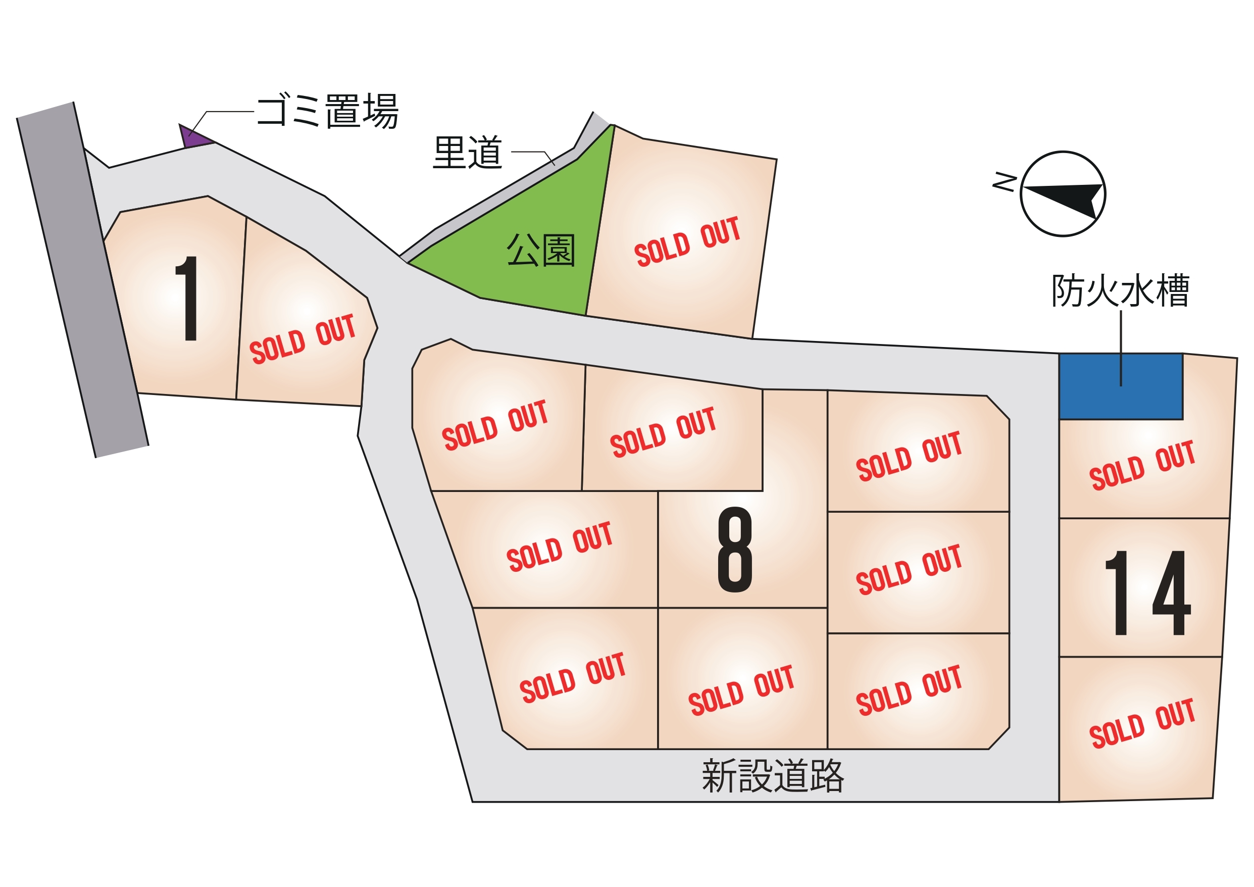 東区 画図町下無田 全15区画【⑭号地】