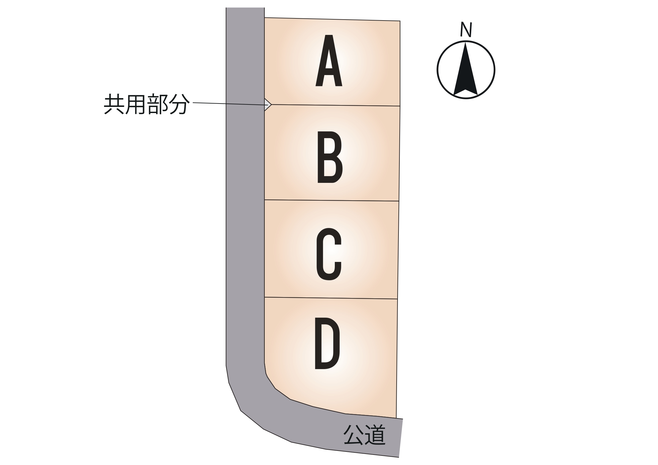 西区 上代3丁目 全4区画【A号地】