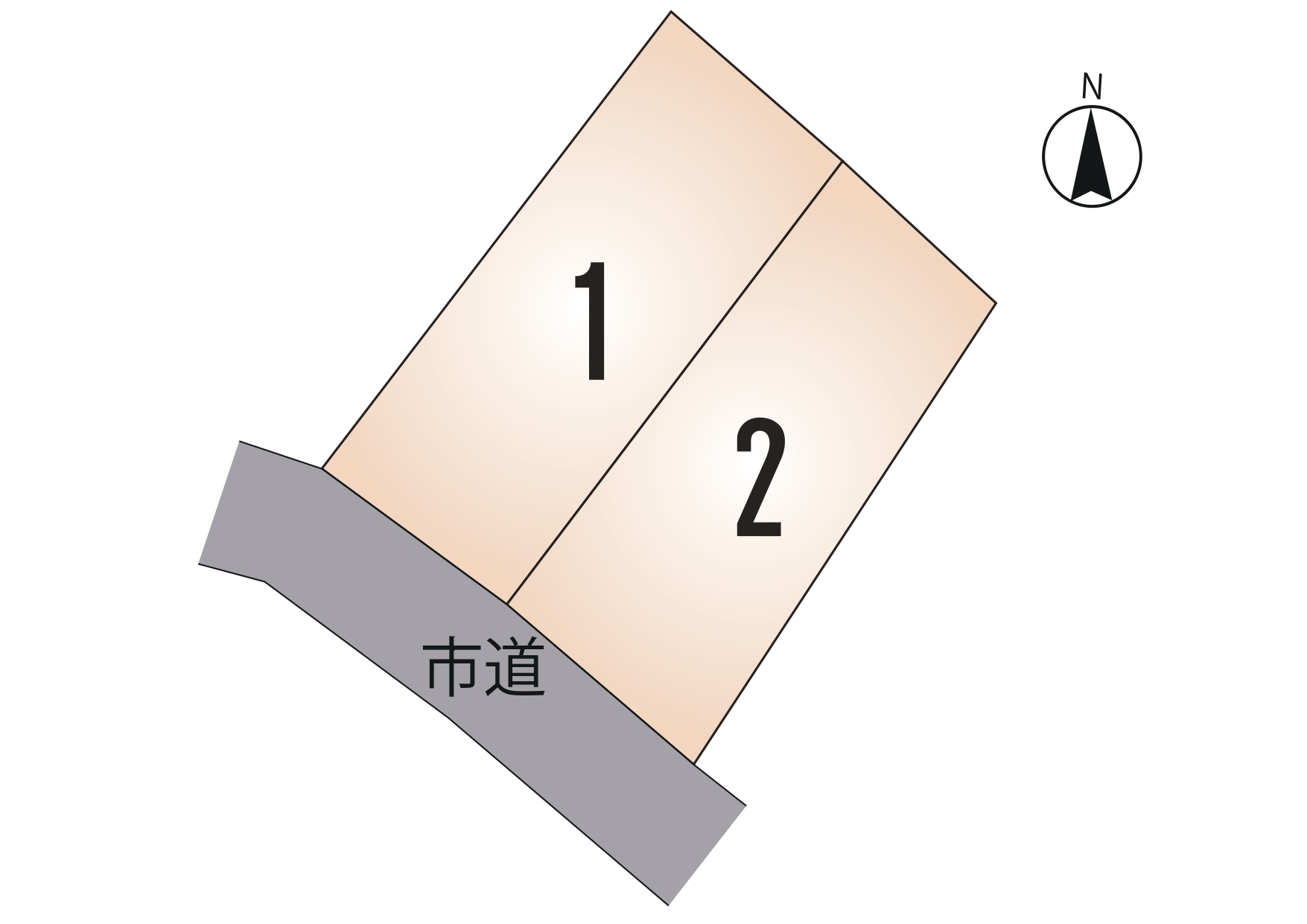東区 御領3丁目 全2区画【①号地】