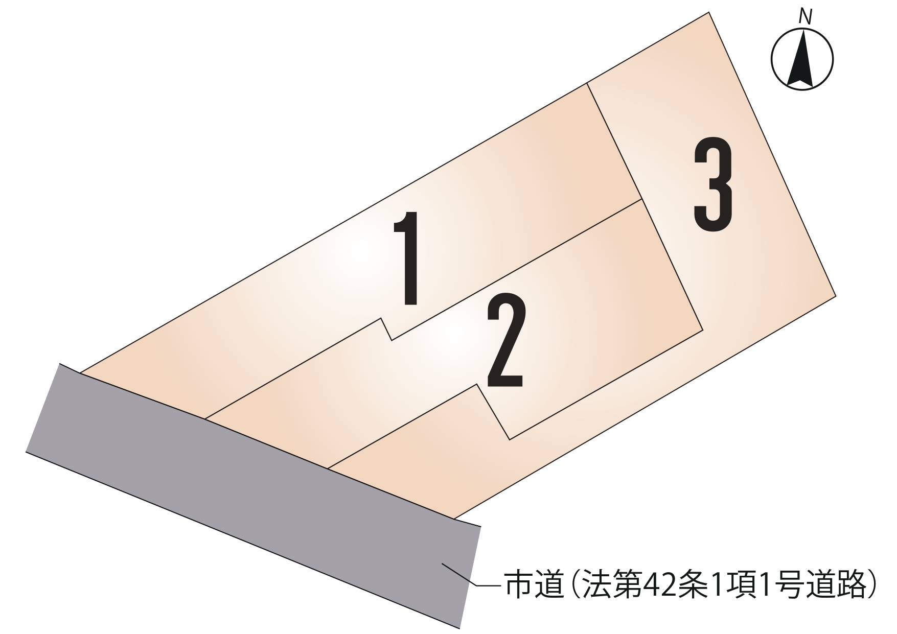 西区 花園3丁目 全3区画【③号地】